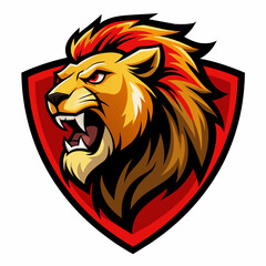 lion, Lion with wings on fire