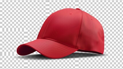 cap mockup front view,  isolated cutout, object with shadow on transparent background, hat is a baseball cap, hat, cap, fashion, baseball, isolated, cloth, blank, sport, visor - obrazy, fototapety, plakaty