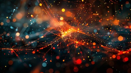 A network of interconnected nodes