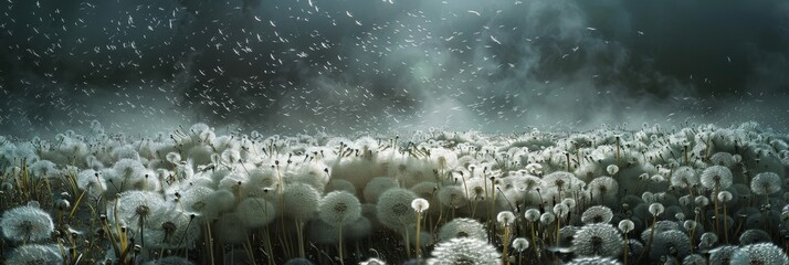 A Breathtaking Sea of White: Thousands of Dandelions Poised to Release Their Seeds into the Spring Breeze