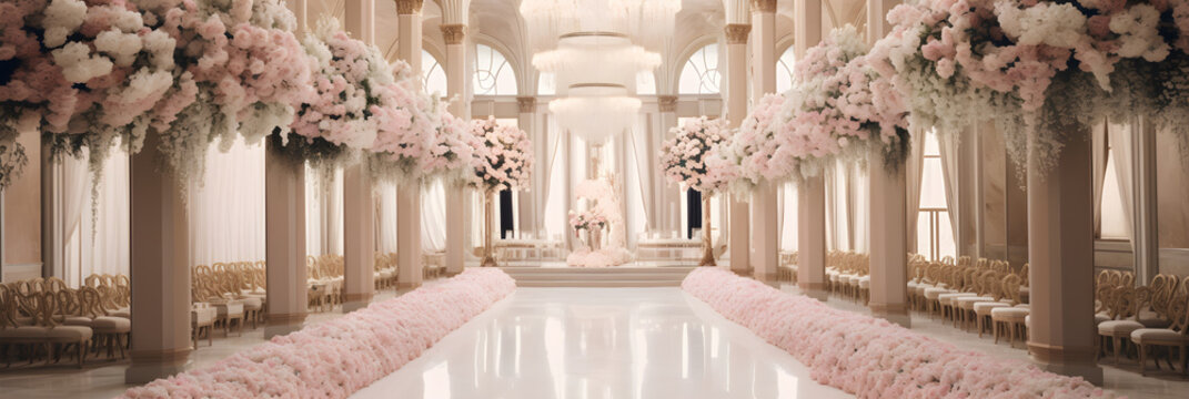 The Grandeur of Golden Glow: A Captivating Image from a Luxurious GG Wedding Ceremony