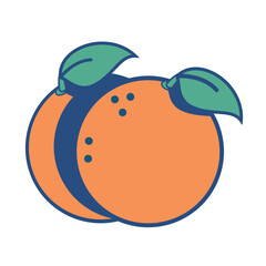 Retro fruit multi color icon pack