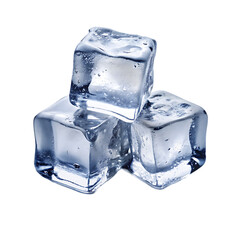 ice cubes blue transparent