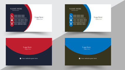 creative modern name card and business card.