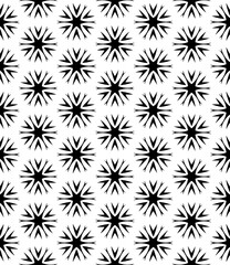 Black and white seamless abstract pattern. Background and backdrop. Grayscale ornamental design.