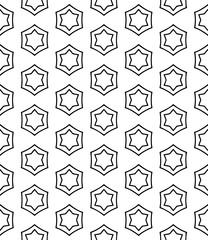 Black and white seamless abstract pattern. Background and backdrop. Grayscale ornamental design.
