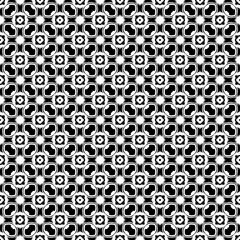 Black and white seamless abstract pattern. Background and backdrop. Grayscale ornamental design.