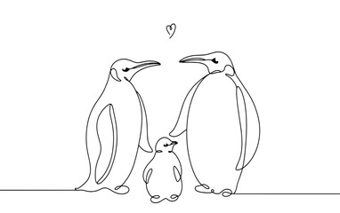 Penguin family
