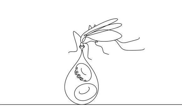 recommend clip art: Malaria mosquito and blood