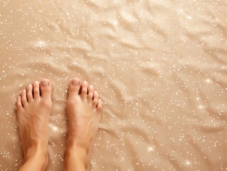 Fototapeta premium Spa pedicure, perfect groomed feet.