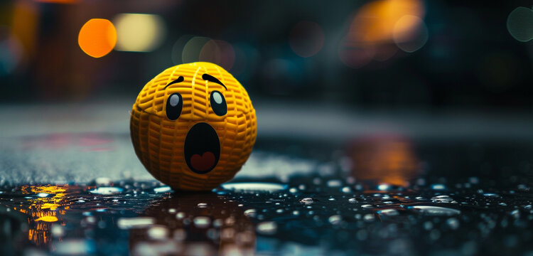 A close-up of a microphone emoji, symbolizing performance, on a dark background.