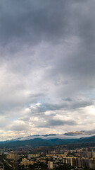 Obraz premium summer city of almaty from above