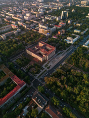 Obraz premium summer city of almaty from above