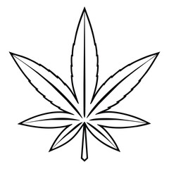 cannabis leaf vector illustration