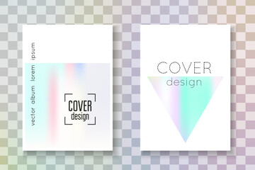 Iridescent Texture. Crystal Banner. Chrome Effect. Colorful Pearl Brochure. Blue Geometry Flyer. Geometric Foil. Color Mesh. Violet Iridescent Texture - obrazy, fototapety, plakaty