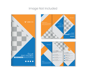 Professional business trifold brochure design template