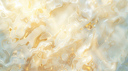Transparent glass, marble texture, yellow-gold-white pattern with falling sun rays. Przezroczysta szklana, marmurowa faktura, wzorem w żółto złoto białym odcieniu z padającymi promieniami słońca.