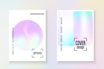 Holographic Presentation. Crystal Vector. Purple Holograph Flyer. Colourful Prism Brochure. Rainbow Shape. Vintage Design. Minimal Foil. Violet Holographic Presentation