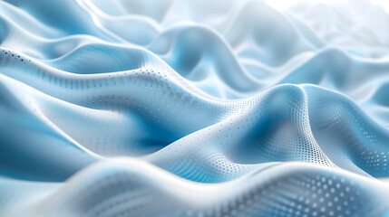 Obraz premium Abstract blue and white waves background 