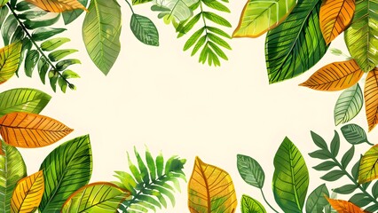 Obraz premium Plant frame background