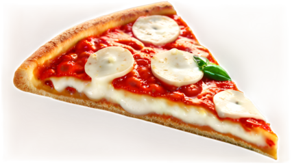 3d slice of pizza with mushrooms, pizza delivery, isolated illustration, 3d rendering