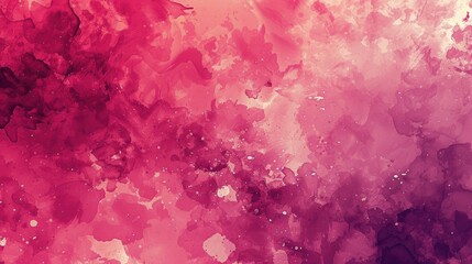 Abstract pink watercolor background. Watercolor background with spots of paint and splashes of paint.