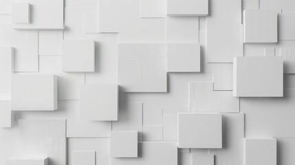 Obraz premium white cubes from above ,abstract background .3d illustration