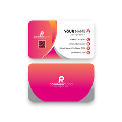 Corporate creative and modern Stylish Professional Business card template (Double sided) 