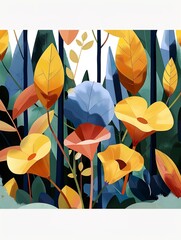 Calla lily botanical background - 769974343