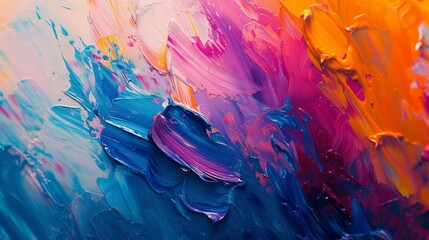 Abstract Color Explosion - Vibrant Artistic Chaos: Riotous Colors Dancing in Joyful Abandon, Creating Visual Symphony