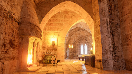 medieval castle interior - 769976317