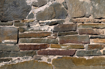 Background of a stone wall texture