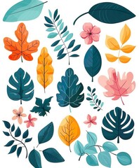 Collection of leaves - 769977768