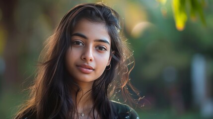Stunning at 18: Indian Actress Headshot generative ai