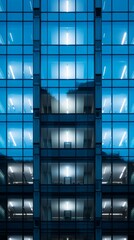 Reflective glass office building with windows
