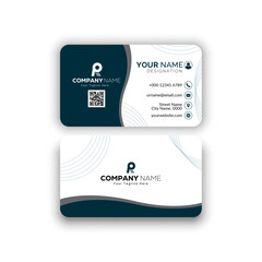 Obraz premium Corporate creative and modern Stylish Professional Business card template (Double sided) 