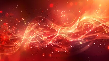 abstract background with red flow