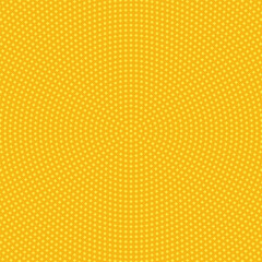Halftone round geometrical square pattern background - circular abstract vector illustration from small squares
