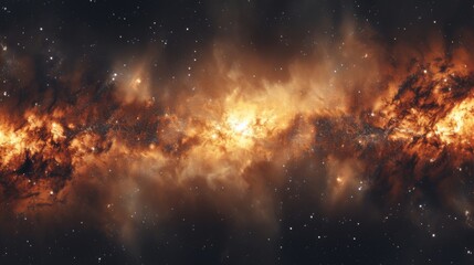 Galactic Spiral Galaxy Core - Celestial Splendor: Mesmerizing Exhibition of Cosmic Grandeur, Illuminating the Beauty and Complexity of the Expansive Universe - obrazy, fototapety, plakaty