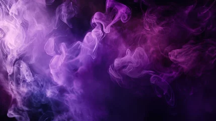 Afwasbaar fotobehang Fumaça roxa - Papel de parede abstrato © Vitor