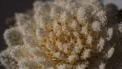 focused, grainy, macro images of plants and flowers