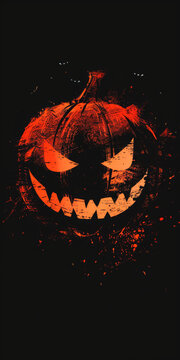 Halloween Wallpaper - orange black tones - pumpkin