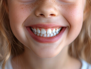 Fototapeta premium Sonrisa de dientes perfectos para dentistas 