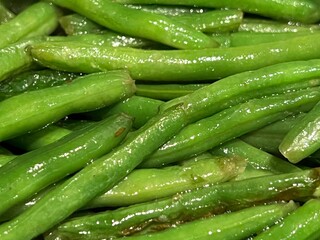 Fresh organic sauteed green beans - 769991543