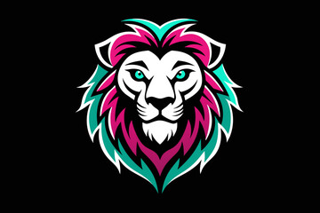 a hippy lion head print ready vector t-shirt design