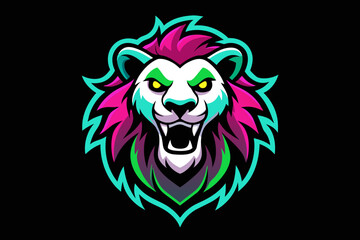 a hippy lion head print ready vector t-shirt design