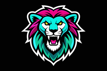 a hippy lion head print ready vector t-shirt design