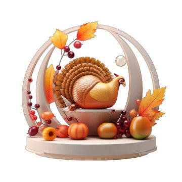 thanksgiving 3d rendering icon png