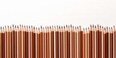 Brown thin pencil strokes on white background pattern
