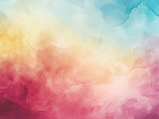 Burgundy Sky Blue Mustard abstract watercolor paint background barely noticeable with liquid fluid texture for background, banner with copy space and blank text area